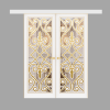 Подвійні розсувні двері Art Deco з масиву ясена - Фото 2